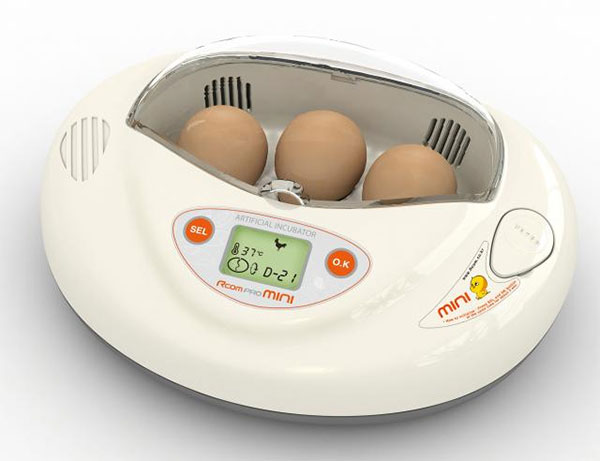 小型自動孵卵器　リトルママ（鶏卵3個用）の販売